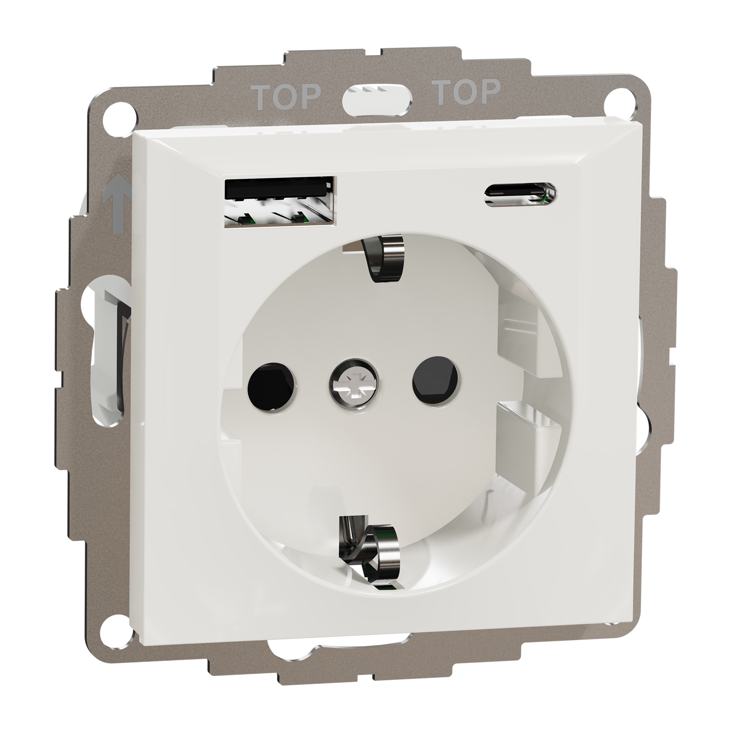 Ladduttag Elko Plus USB A+C 3A Schuco