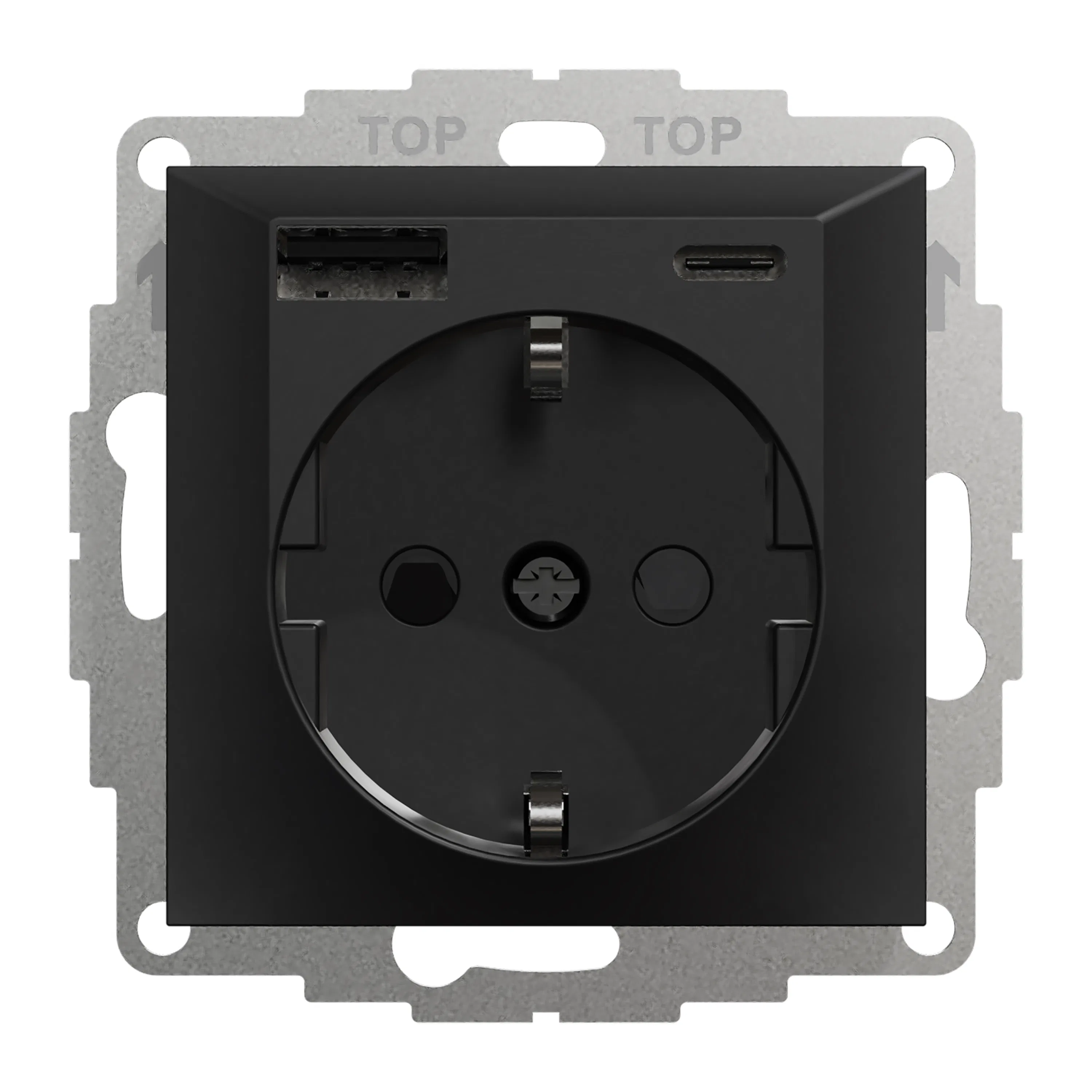 Ladduttag Elko Plus USB A+C 3A Schuco