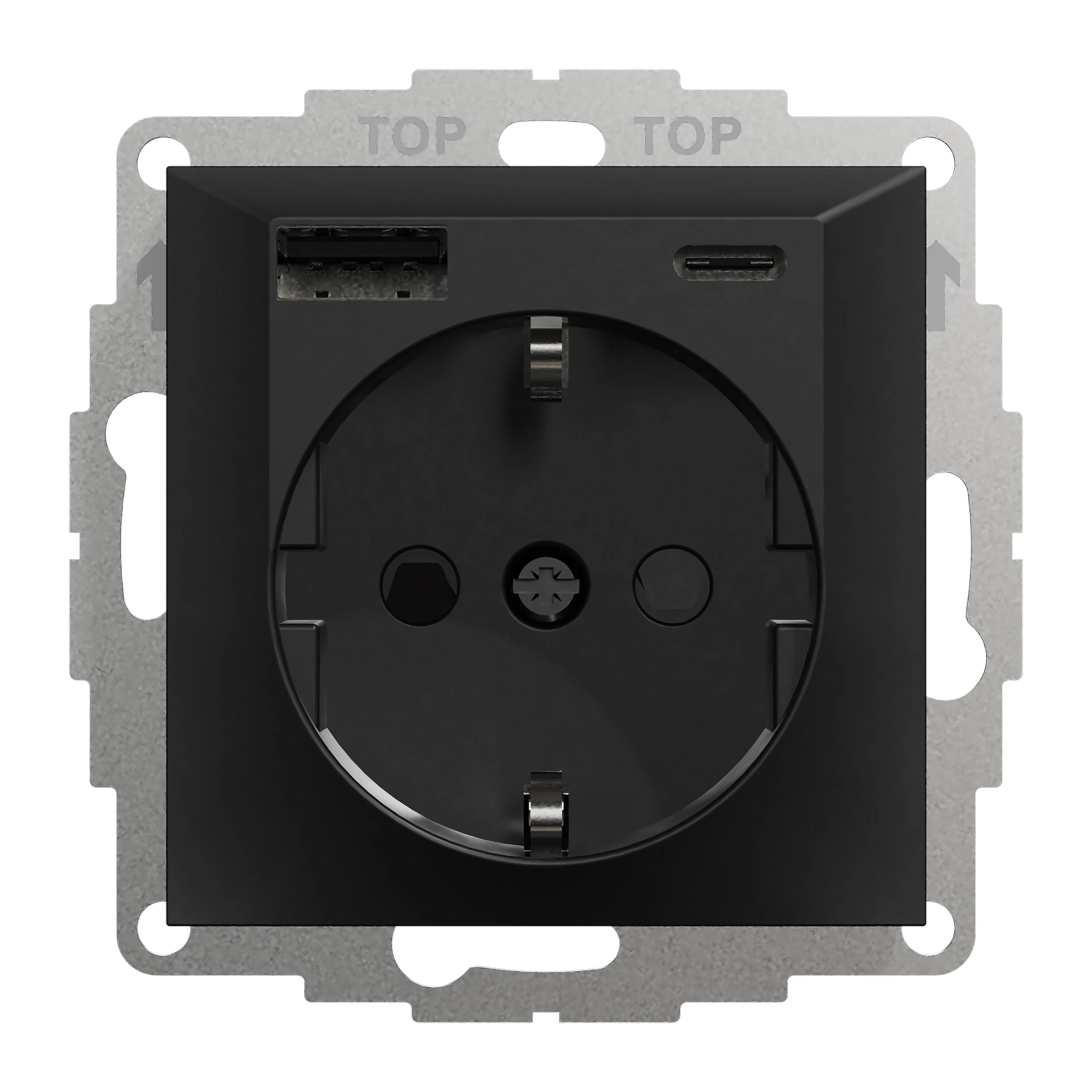 Ladduttag Elko Plus USB A+C 3A Schuco