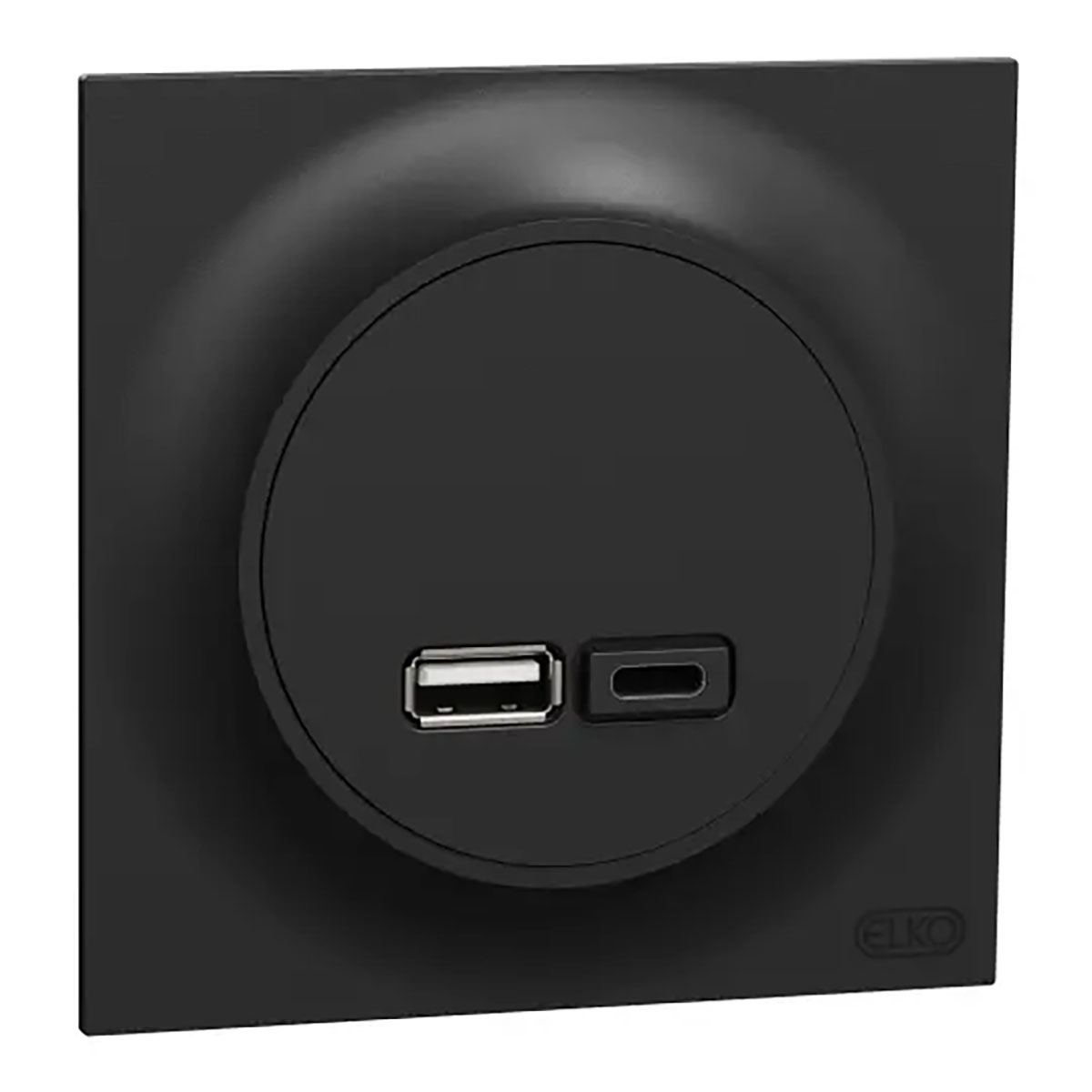 USB-Uttag Elko One Typ A+C 21W Infälld Laddstation Skruvanslutning