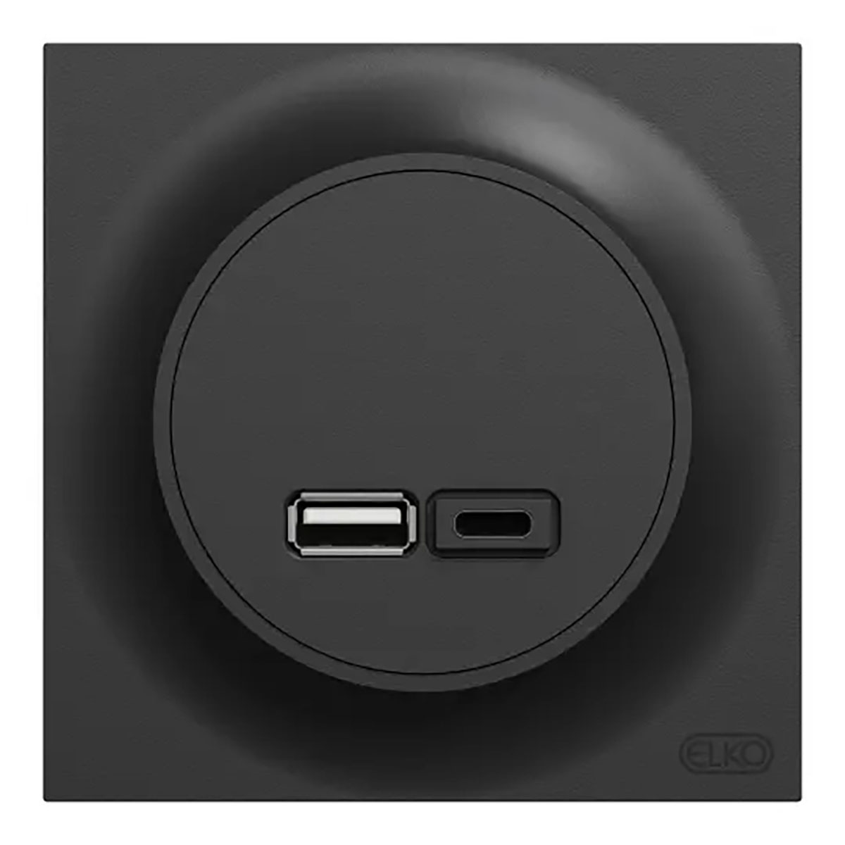 USB-Uttag Elko One Typ A+C 21W Infälld Laddstation Skruvanslutning