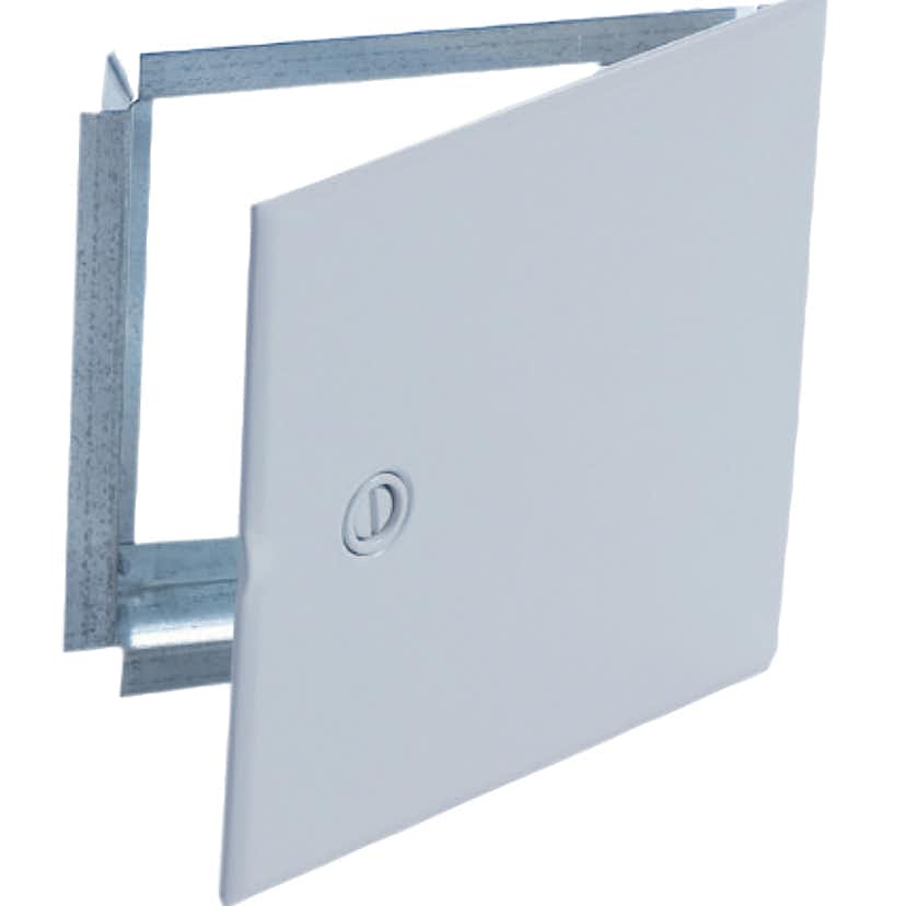 Inspektionslucka Gunnebo Fastening Lackerad RAL 9010 500x500 mm