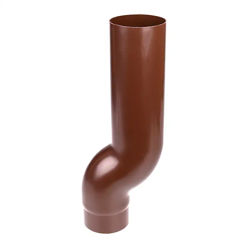 Skjutbart Rör Plastmo Med Böj Färg: Brun, 90 mm - 5260450