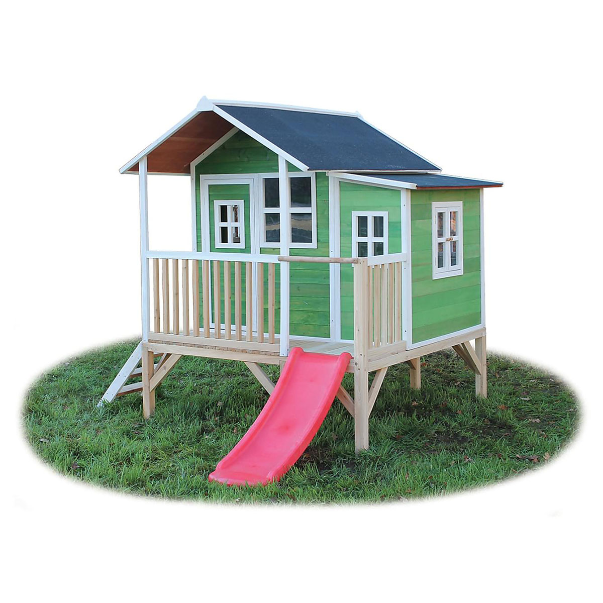 Lekstuga Exit Toys Loft 350 Grön