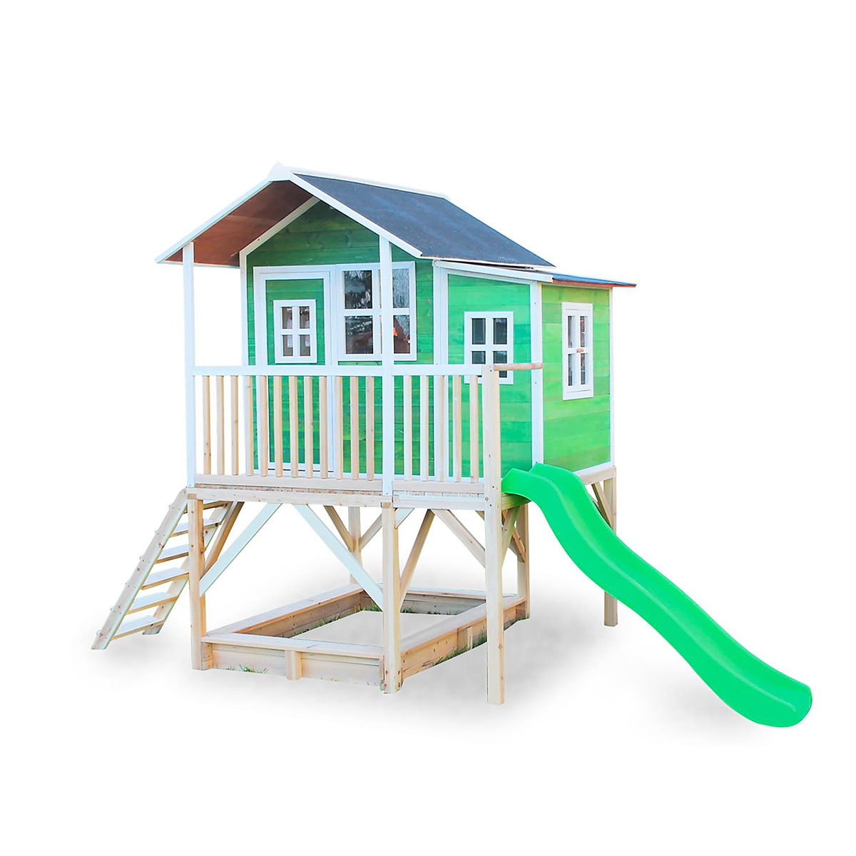 Lekstuga Exit Toys Loft 550 Grön