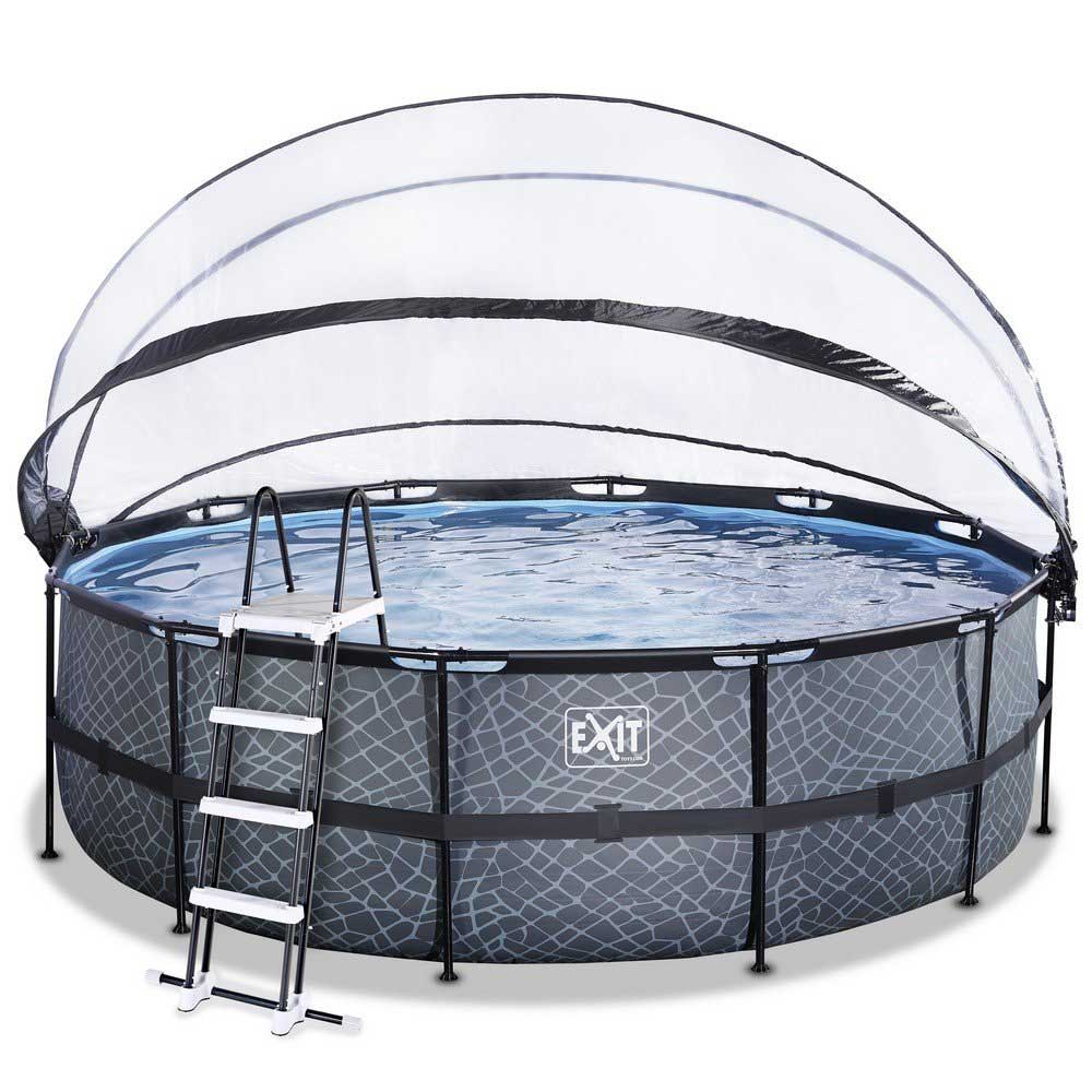Pool Exit Toys Ø450 cm Premium Med Kupoltak & Värmepump