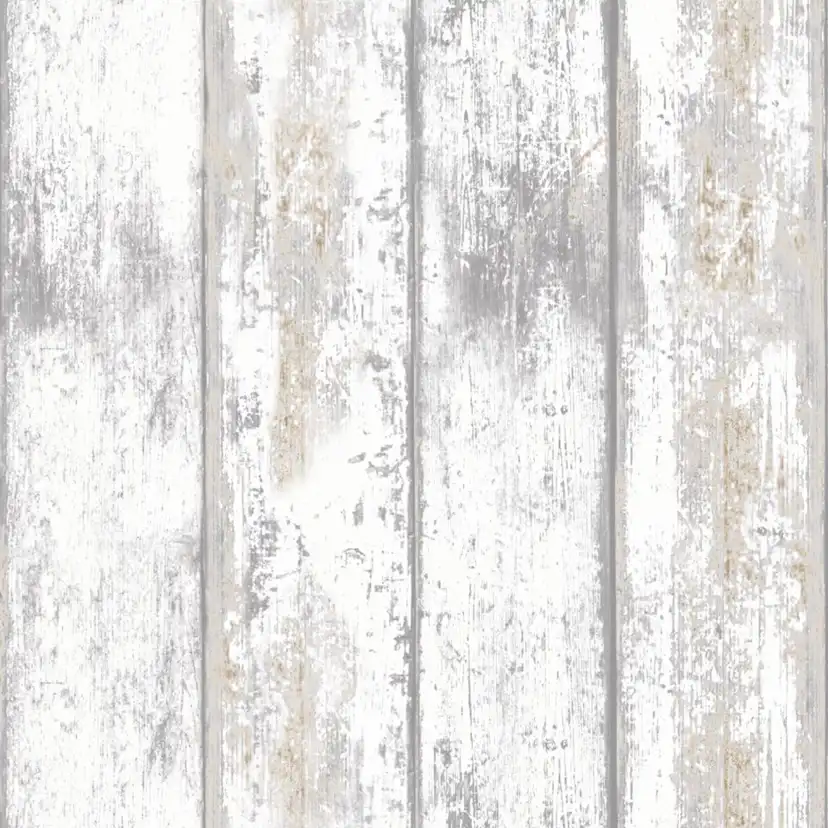 Lantliga Tapeter WOW Trä 5342871 Non Woven, Mönstrad Vit