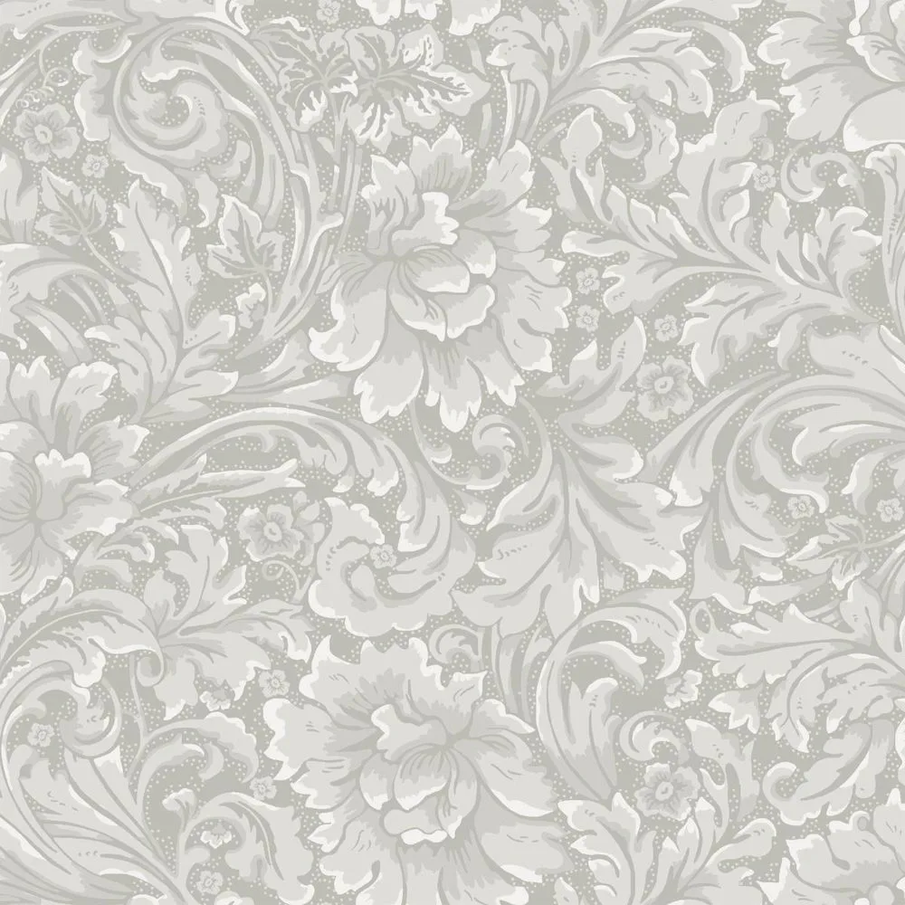 Tapeter Duro Flora Idun 535-01 QuickUp, Mönstrad Beigegrå