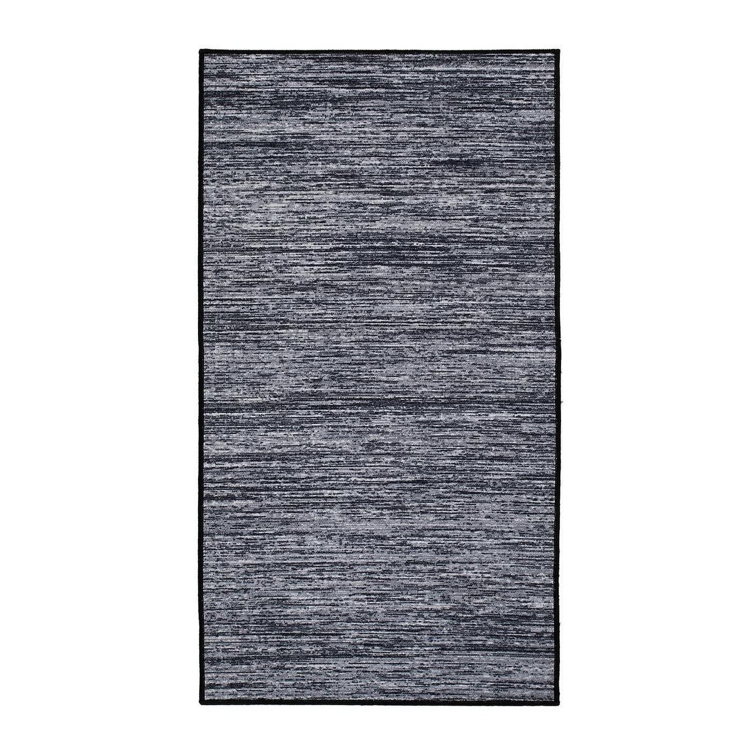 Frizematta KM Carpets Struktur Svart, Mått: 80x150 cm