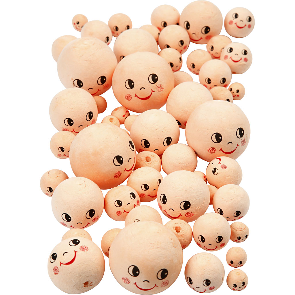 Huvuden Creativ Company Ivory 100 st/1 Förp