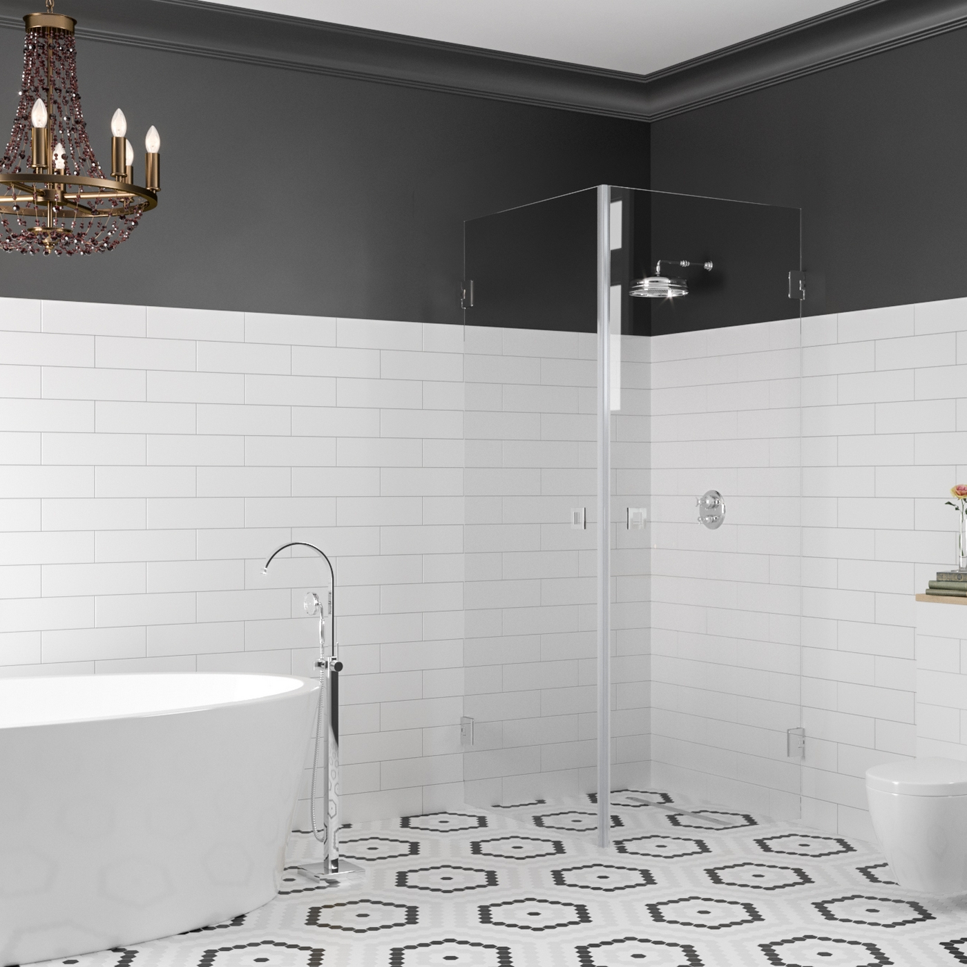 Duschhörn Hietakari Vetro 543 Vändbara Dörrar