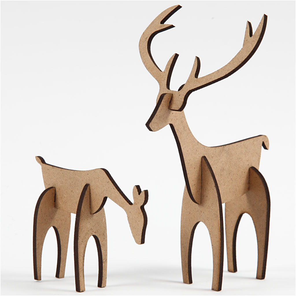 Figurer Creativ Company Hjortar 1 Set