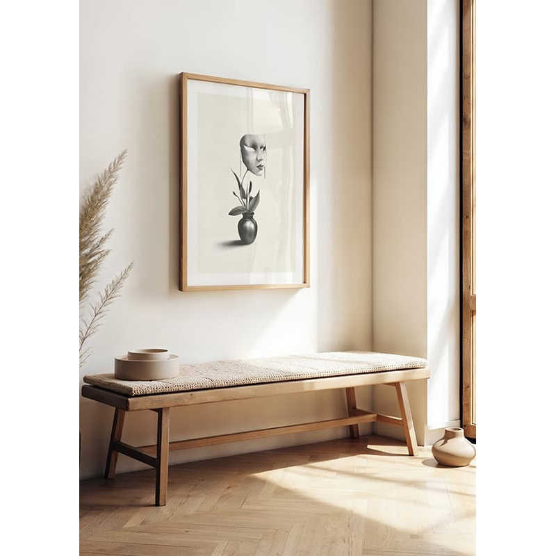 Poster Gallerix Mask In A Plant