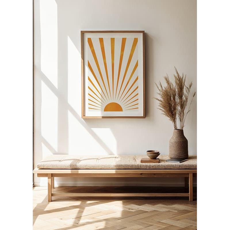 Poster Gallerix Sunbeams Watercolor