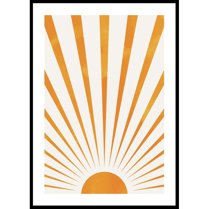 Poster Gallerix Sunbeams Watercolor