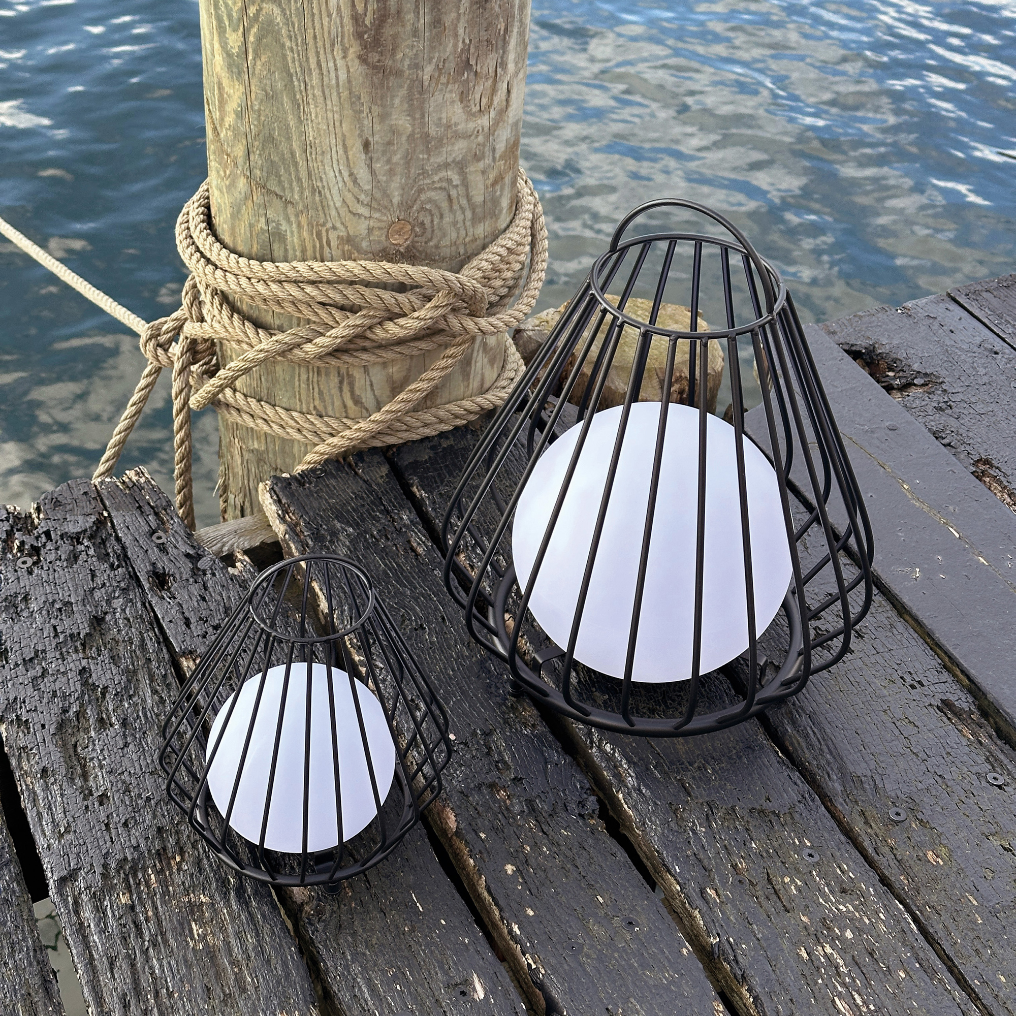 Solcellslampa Dyberg Larsen Evesham LED-Lykta Medium