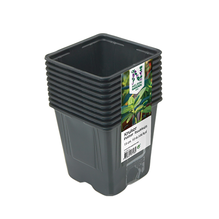 Plastkruka Nelson Garden Fyrkantig 11 cm