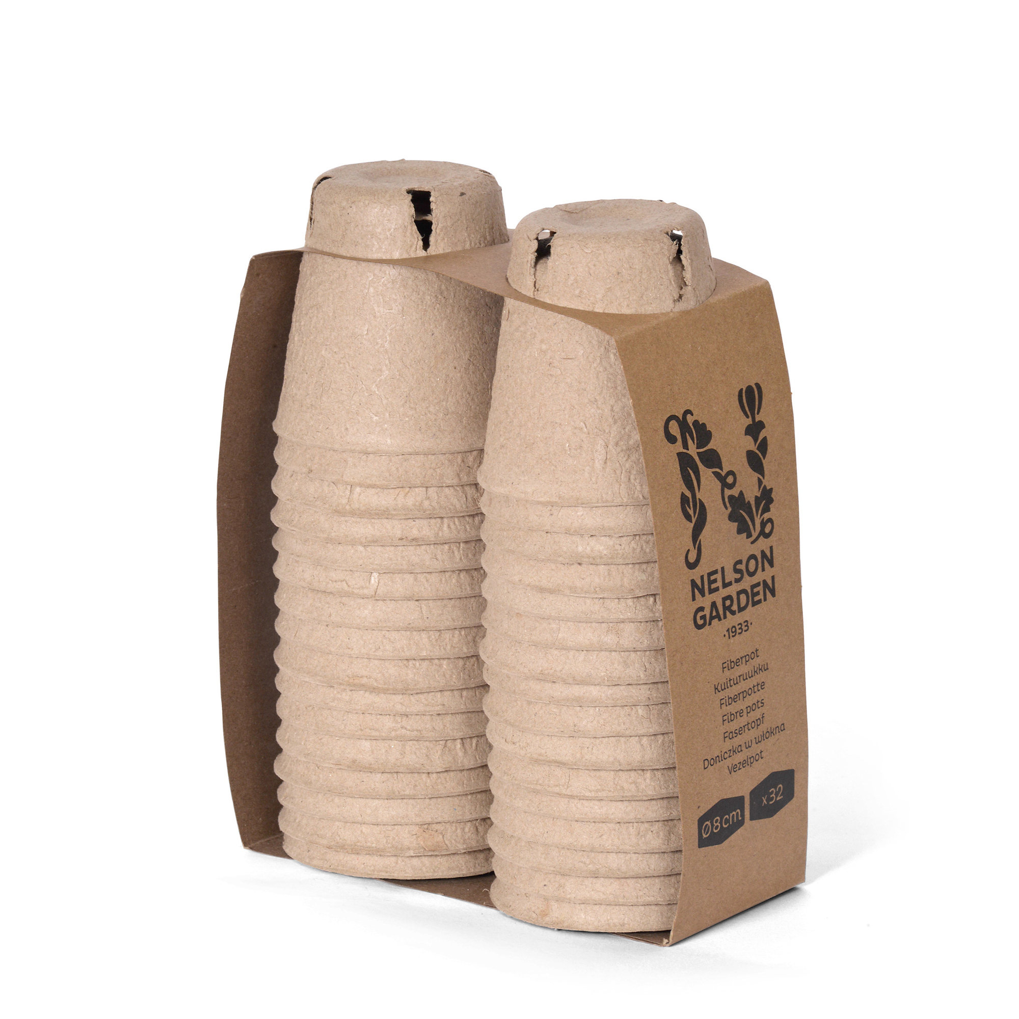 Kruka Nelson Garden Fiber HD Ø8cm 32-Pack