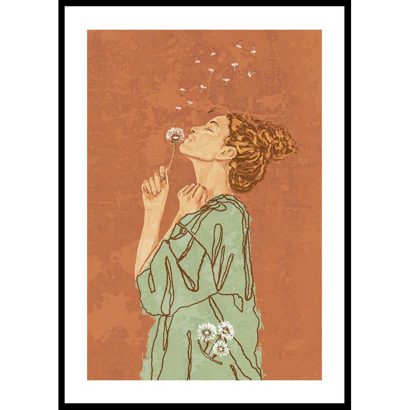 Poster Gallerix Woman With Dandelion