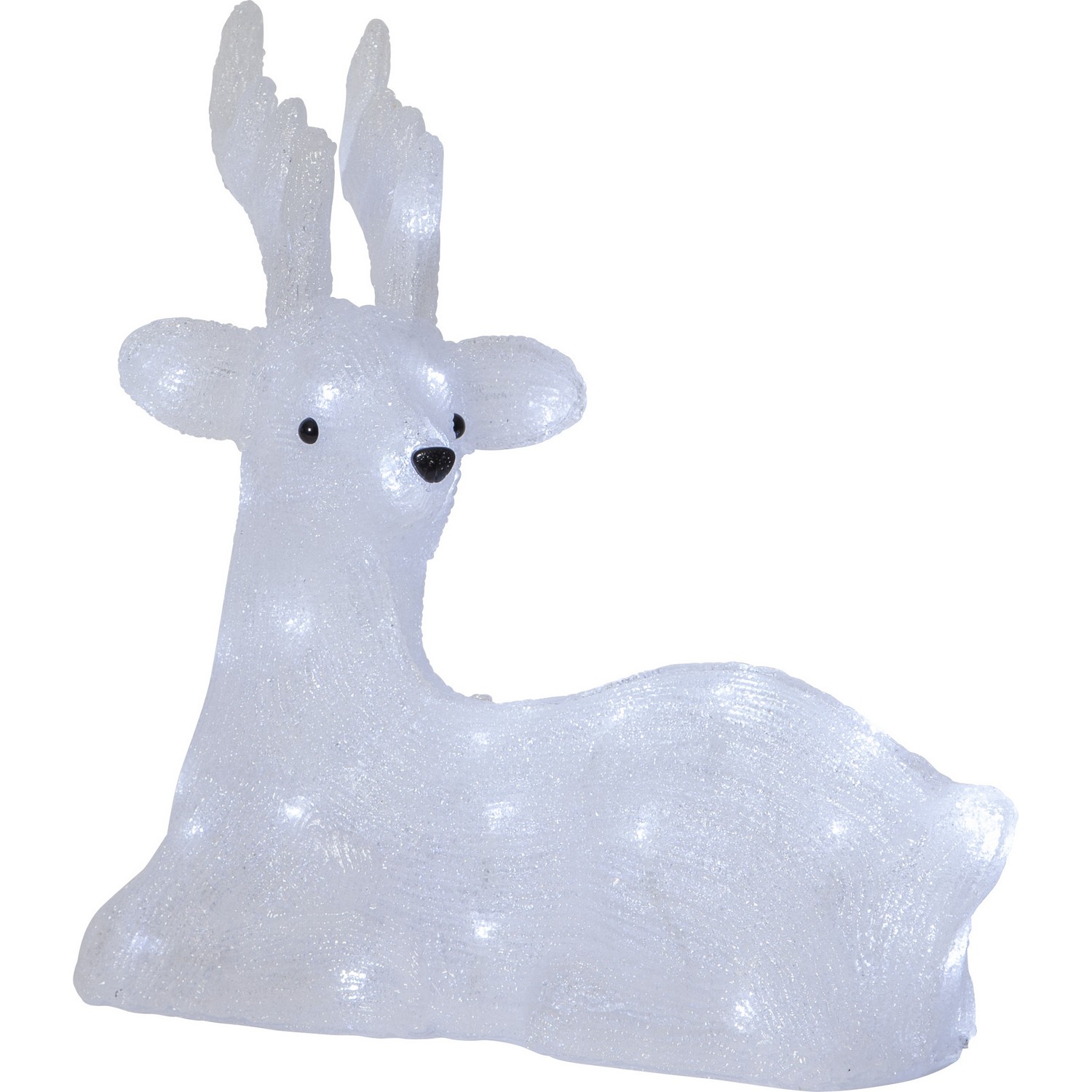 Dekorationsfigur Star Trading Crystalo Hjort Ligger