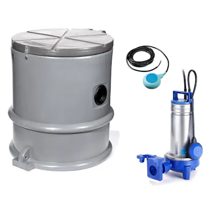 Flygt Compit Pumpstation Flygt Compit Mini Bas 1-fas 5884877