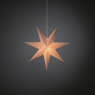 Adventsstjärna Gnosjö Konstsmide Rödrandig 60 cm