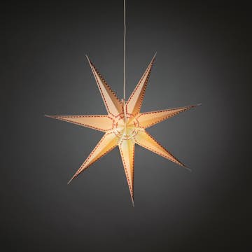 Adventsstjärna Gnosjö Konstsmide Rödmönstrad 78 cm