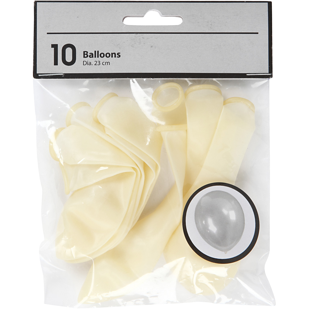 Ballonger Creativ Company Runda 23 cm 10 st/1 Förp