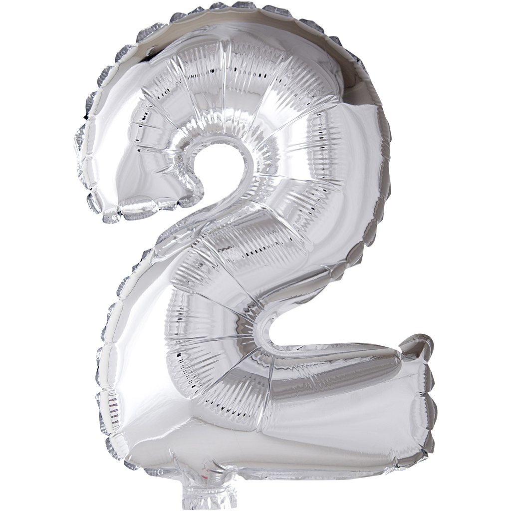 Folieballong Creativ Company Silver 41 cm 1 st