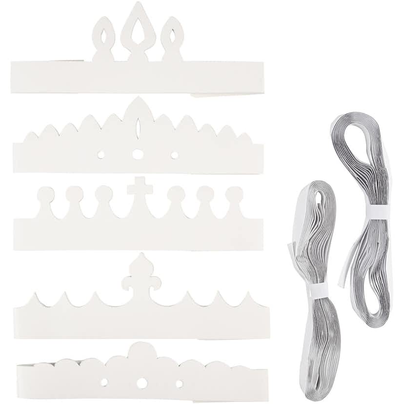 Kronor Creativ Company Av Papp Vit 60 cm 50 St/1 Förp