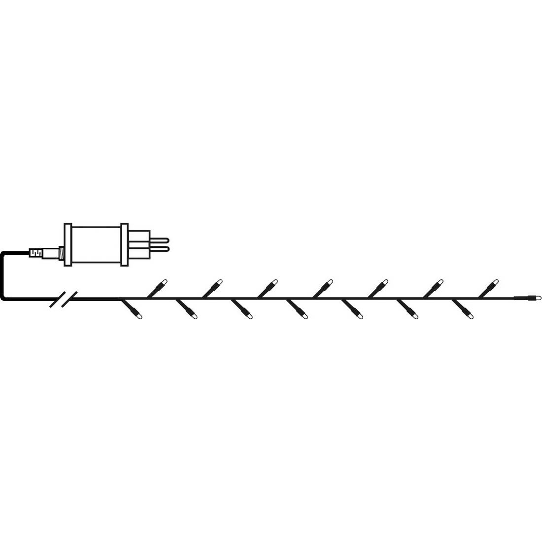 Ljusslinga Star Trading Shiny Warm White Utomhus 5,5 meter 80 LED-lampor