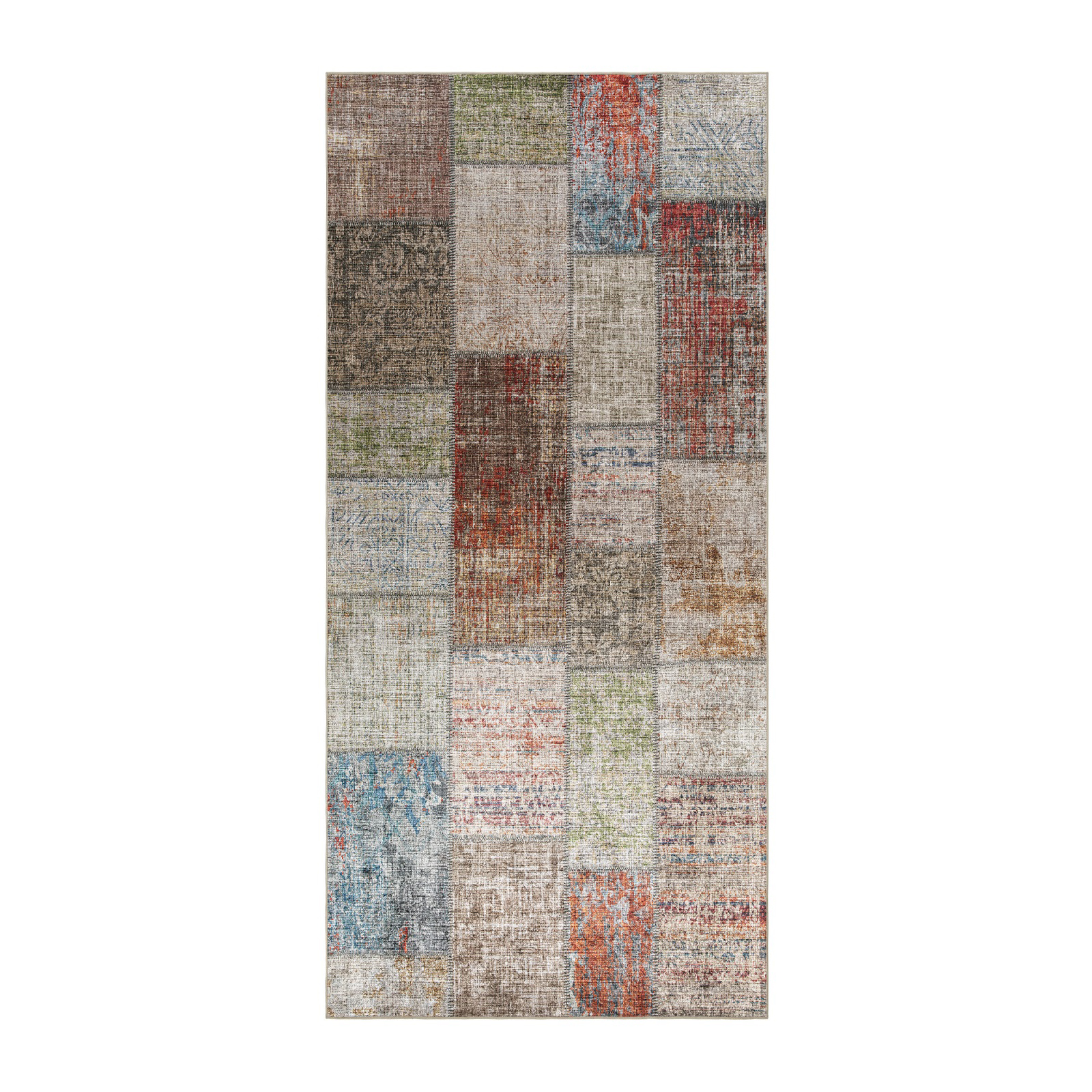 Wiltonmatta KM Carpets Amber Patch Färgglad Polyester