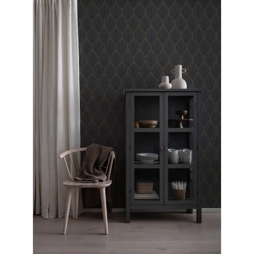 Tapet Duro Art deco, Svart