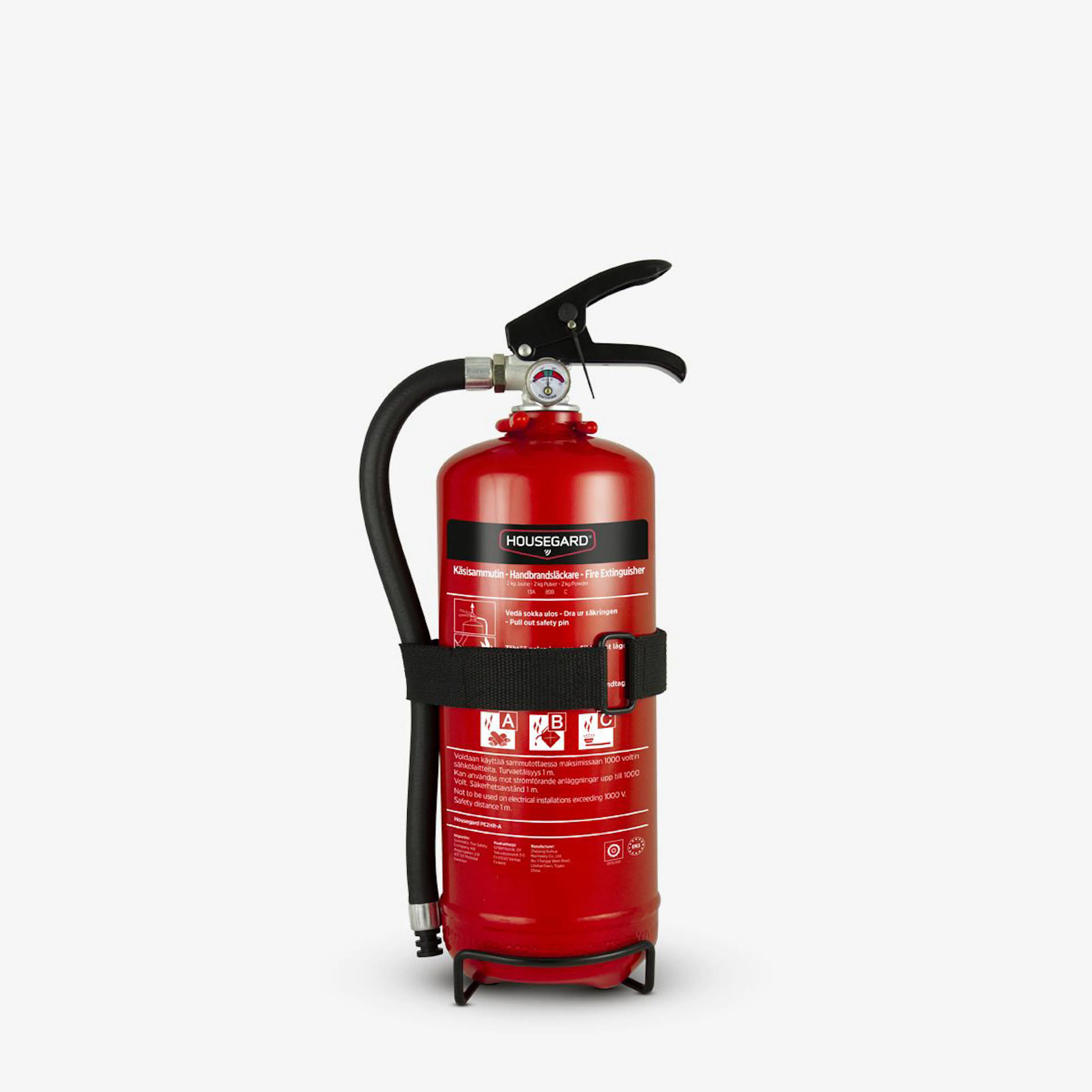 Brandsläckare Housegard 2 kg Pulversläckare PE2HR-A
