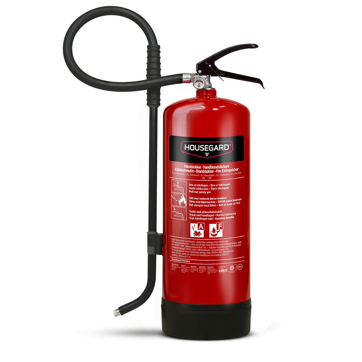 Fettbrandsläckare Housegard 6L FFE6HR-B