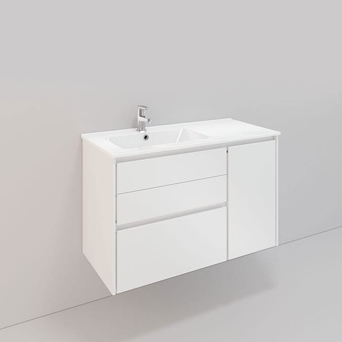 Badrum Kommod 90 Cm Tvättställsskåp Noro Lifestyle Concept Nedsänkt Tvättställ 90 Hög BxH