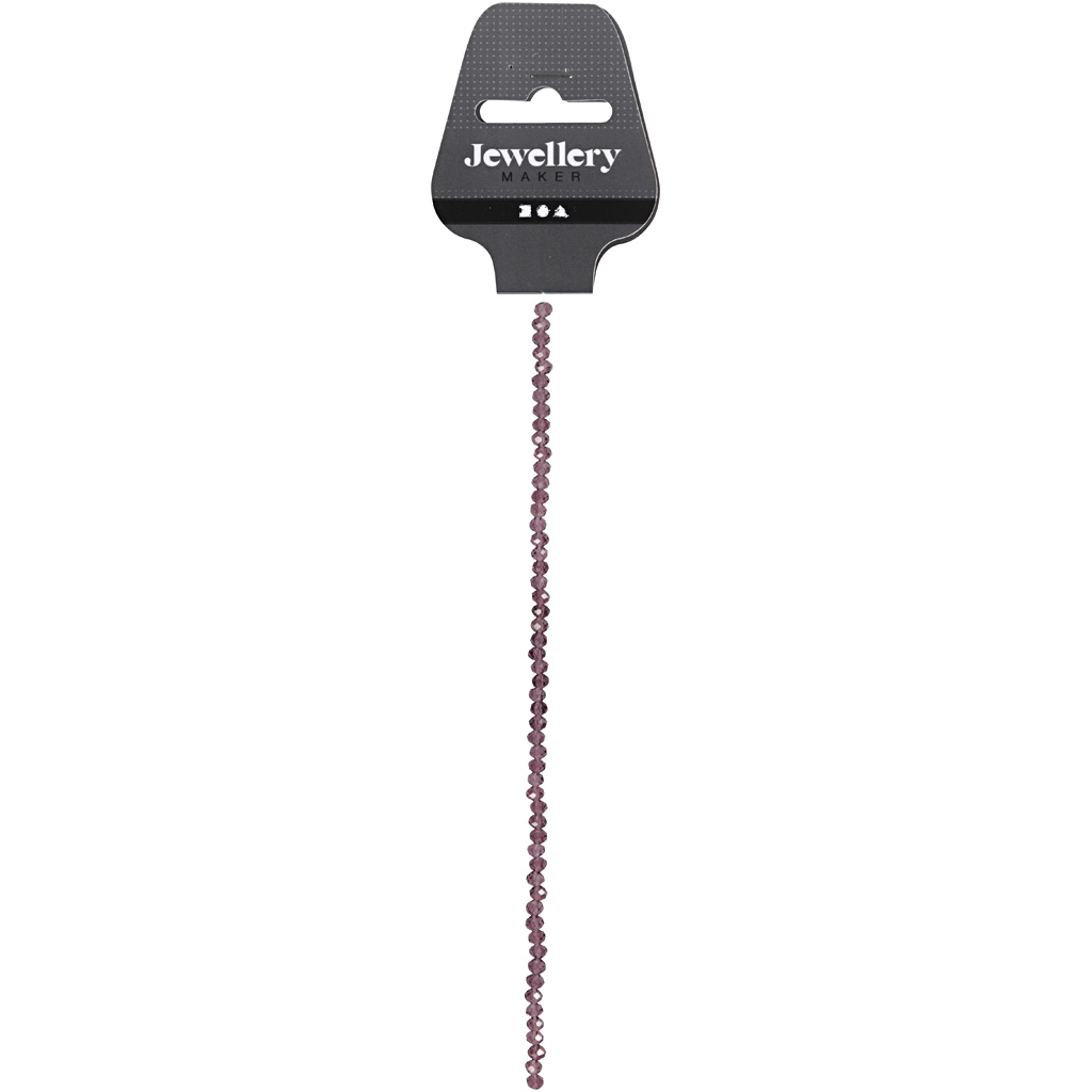 Facettpärlor Creativ Company HålStl 1 mm 45 st/1 Sträng