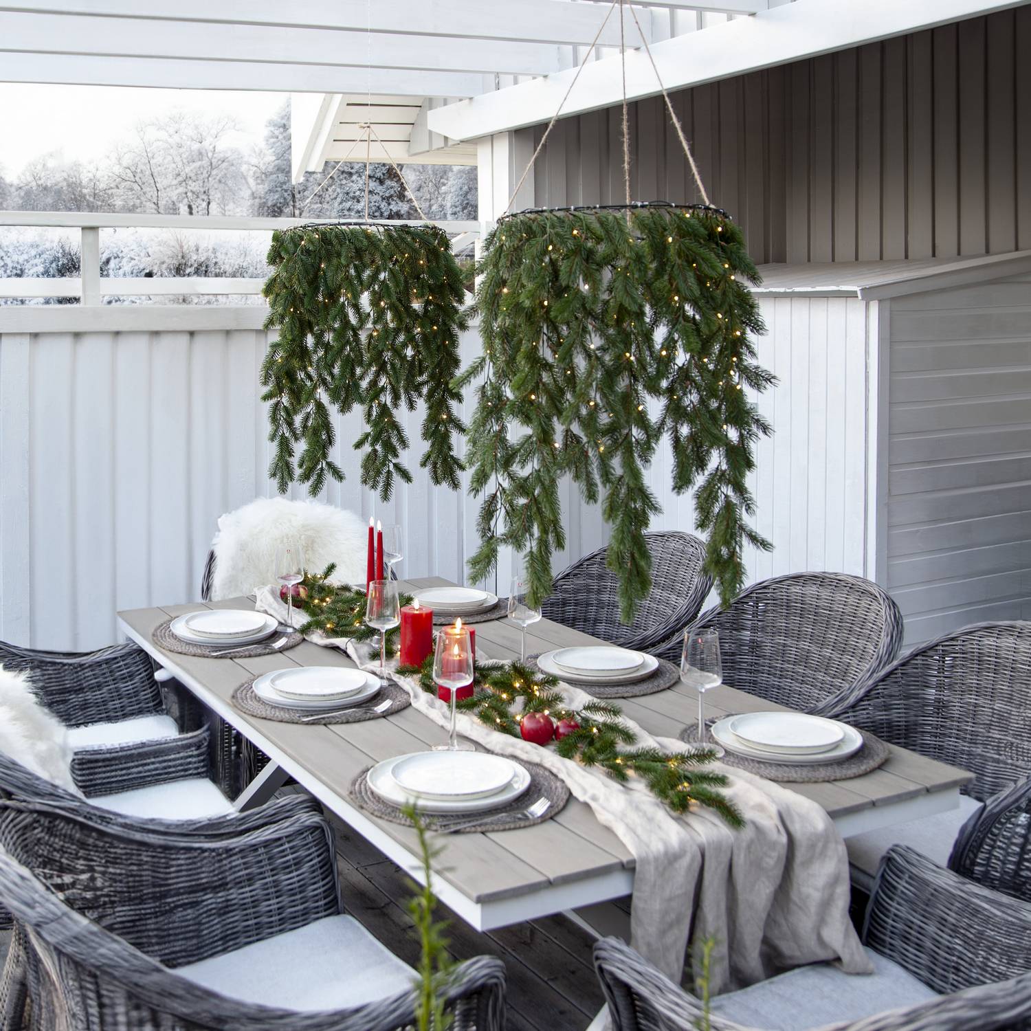 Krans Star Trading Erna Hängande med Dew Drop LED