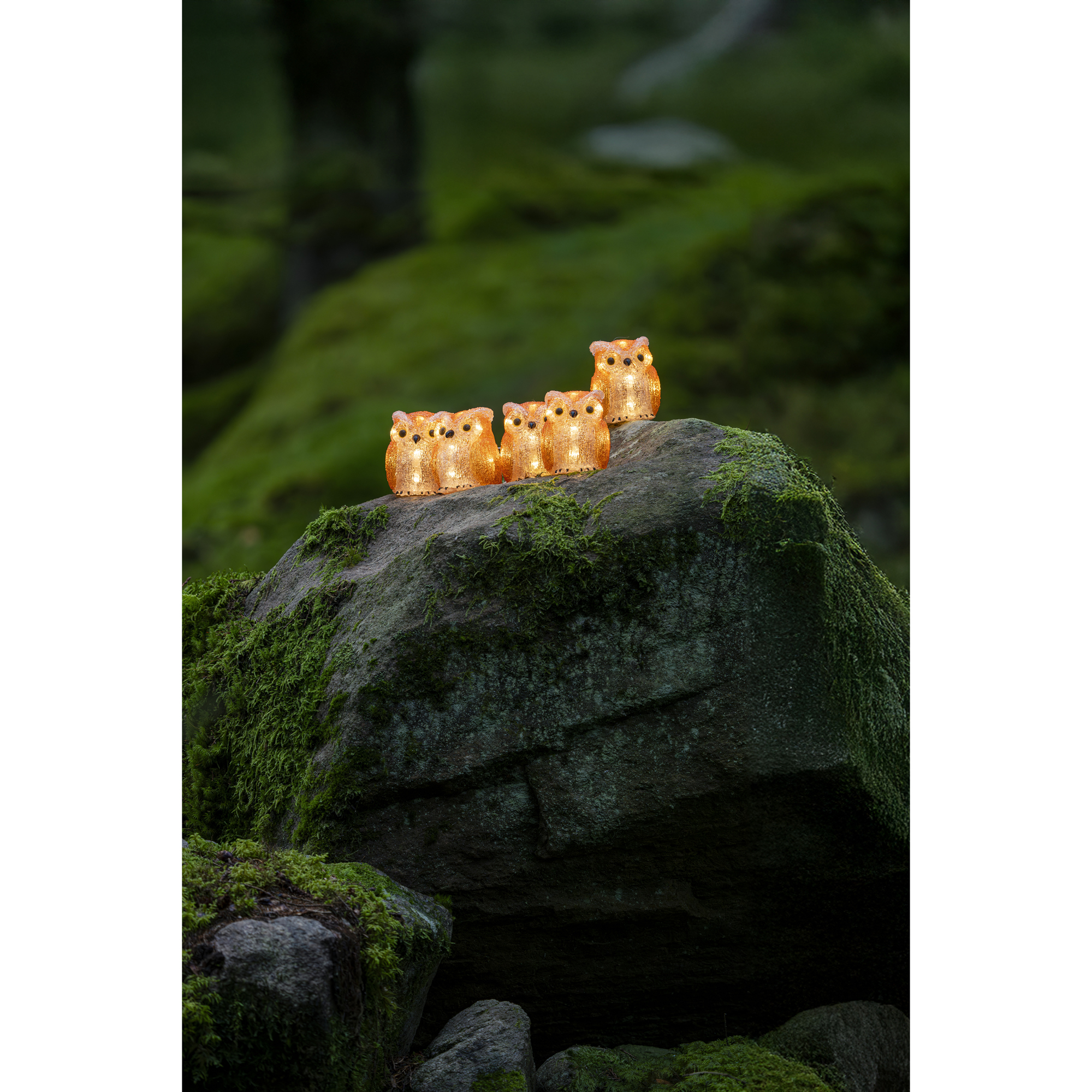 Dekorationsbelysning Gnosjö Konstsmide Ugglor LED