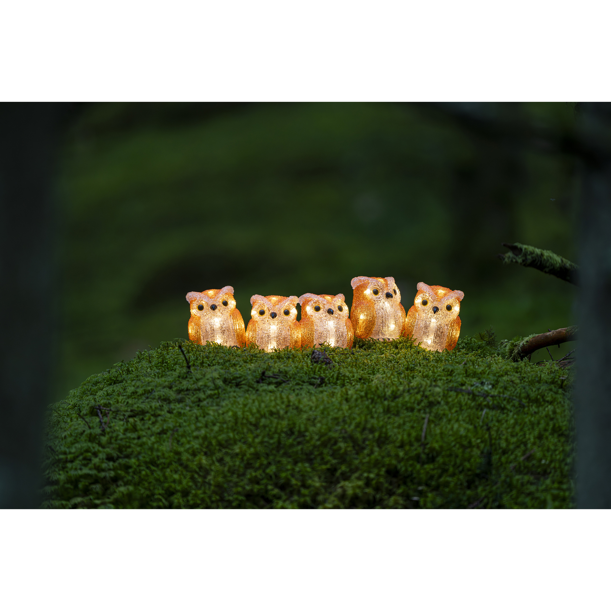 Dekorationsbelysning Gnosjö Konstsmide Ugglor LED