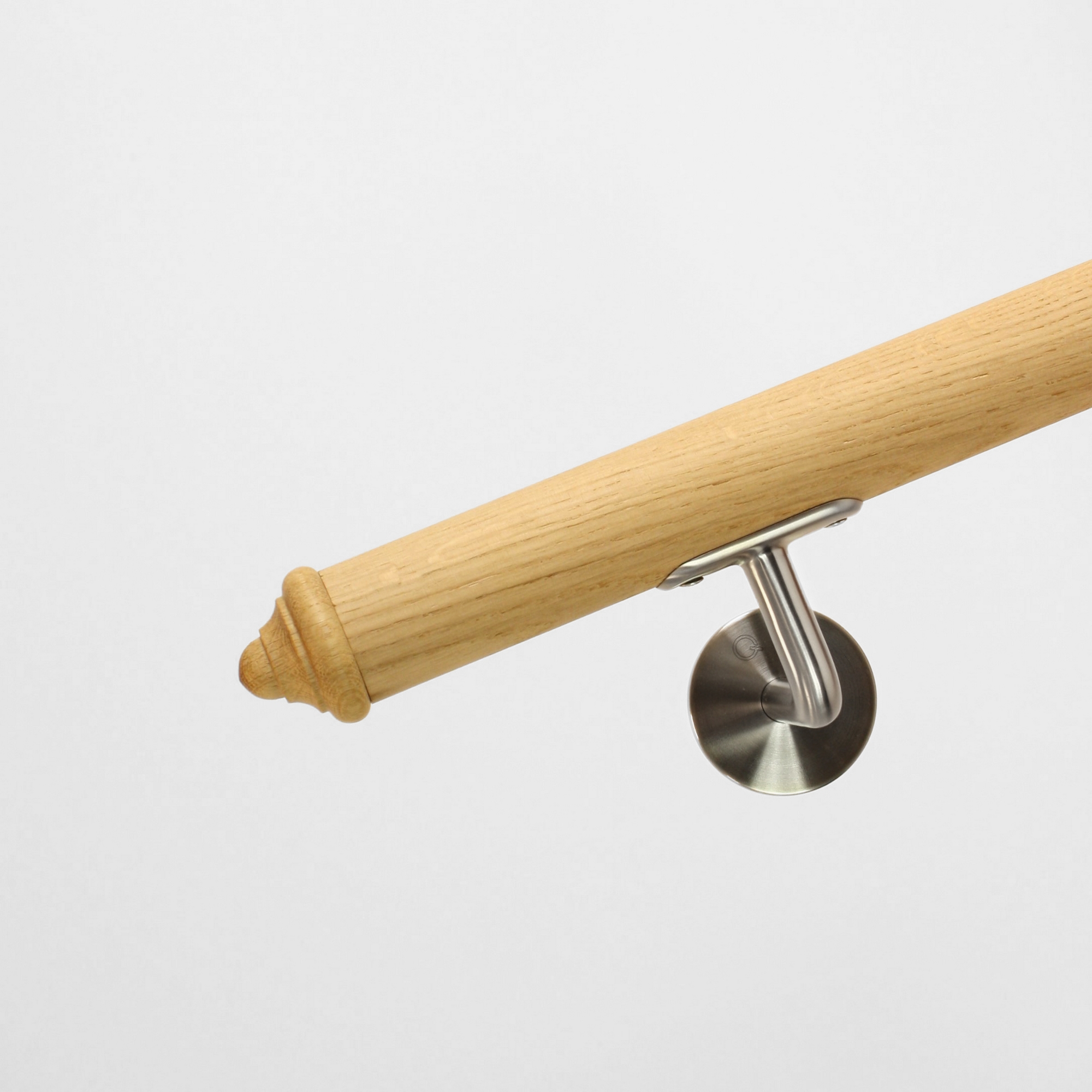 Ändknopp Herrljunga Ledstångsfabrik Svarvad K10 Ask