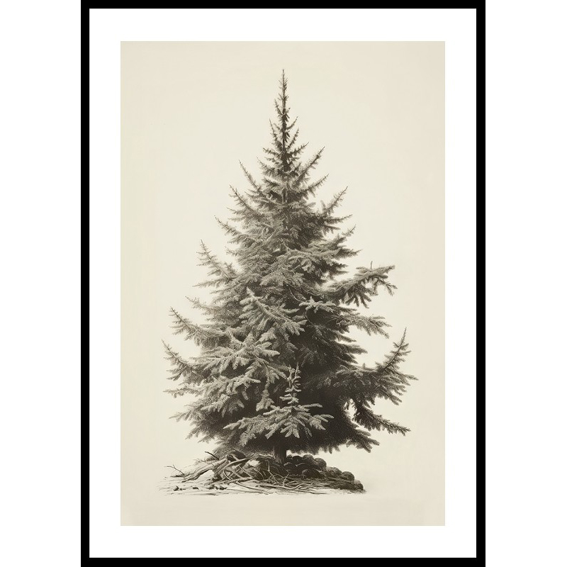 Poster Gallerix Vintage Fir Tree