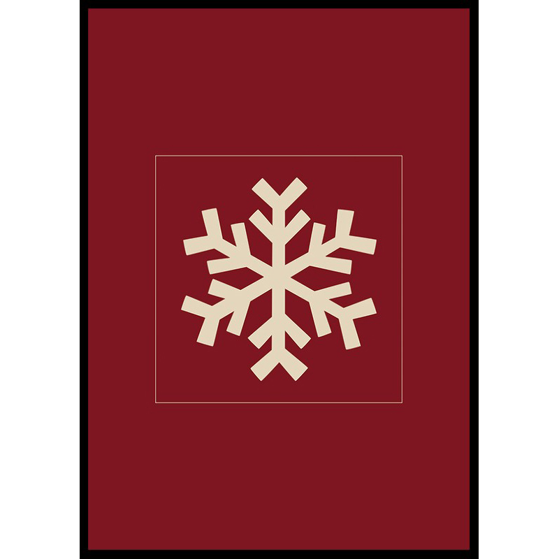 Poster Gallerix Snowflake R&W