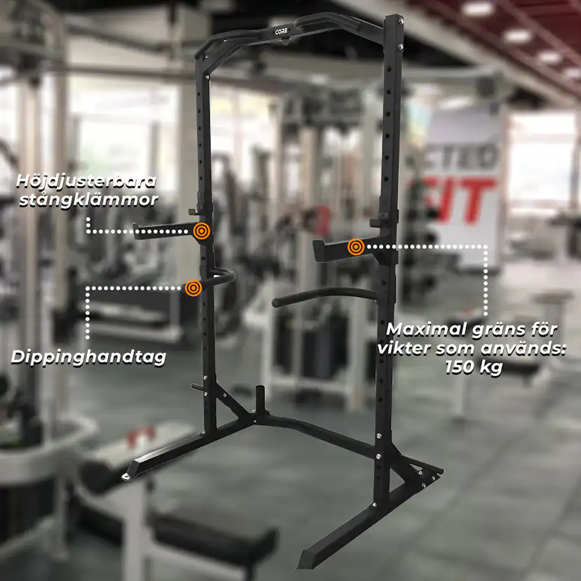 Skivstångsställning Bänkpress Core Half rack
