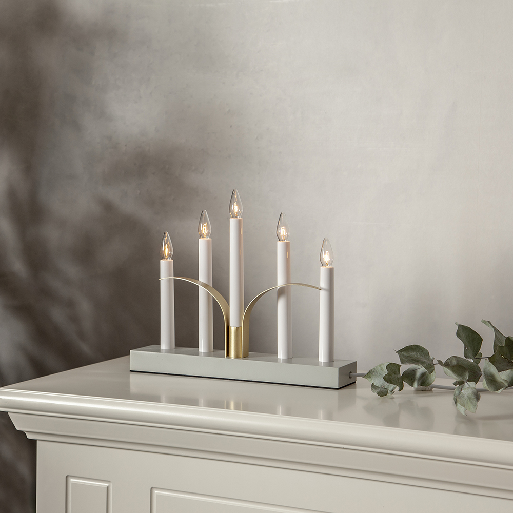 Adventsljusstake Star Trading Lilja