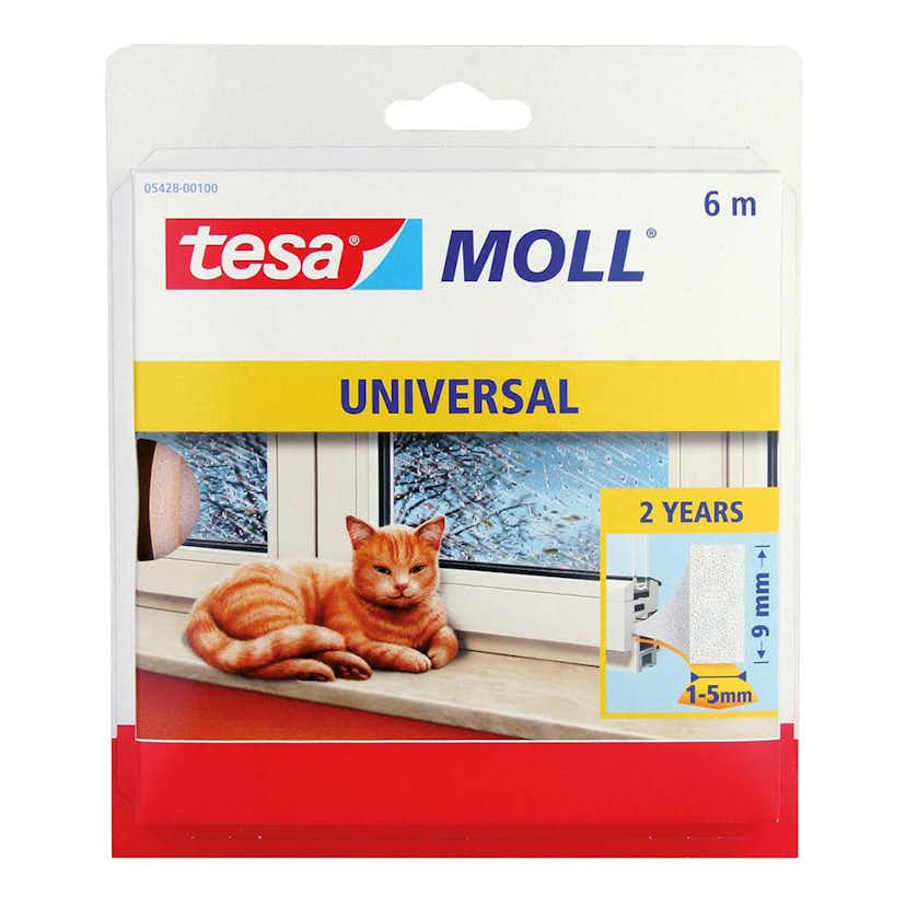 Dammtätningslist Tesa Vit 6 m