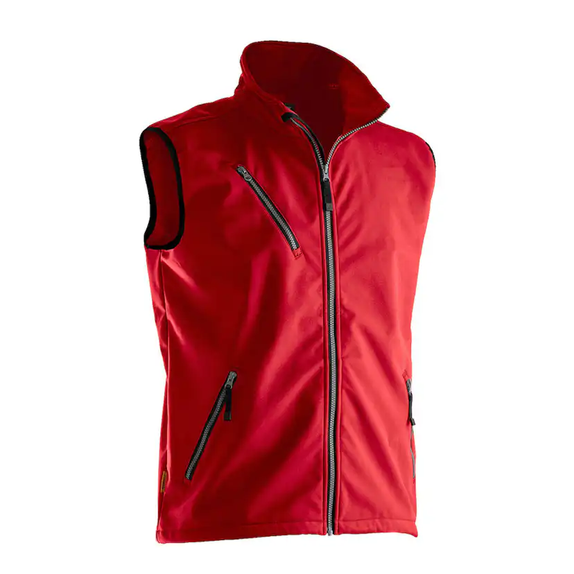 Softshell Jobman Light Väst 7502 Storlek: L, Färg: Röd- 65750271-4100-6
