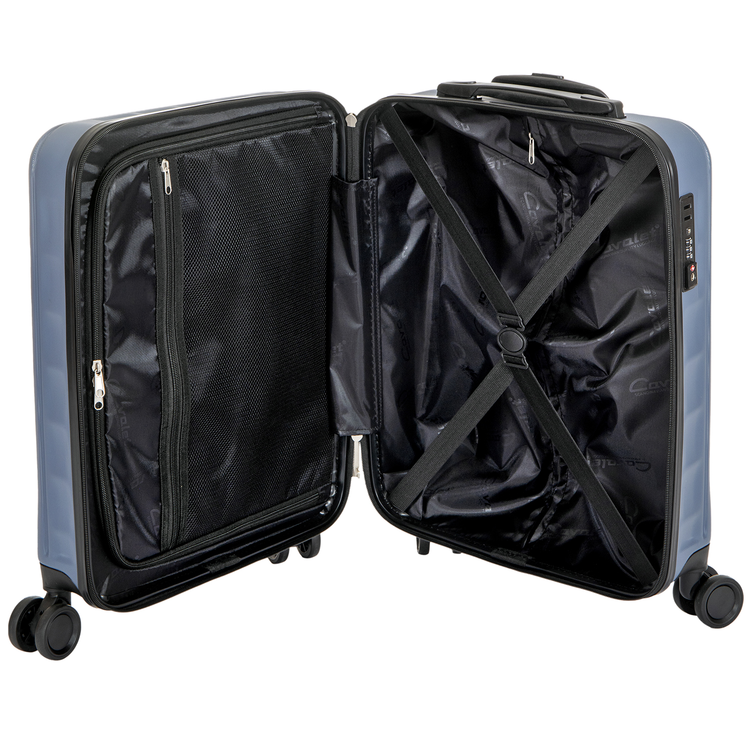 Resväska 3- set Cavalet Ystad S/M/L Med Fyra Dubbelhjul