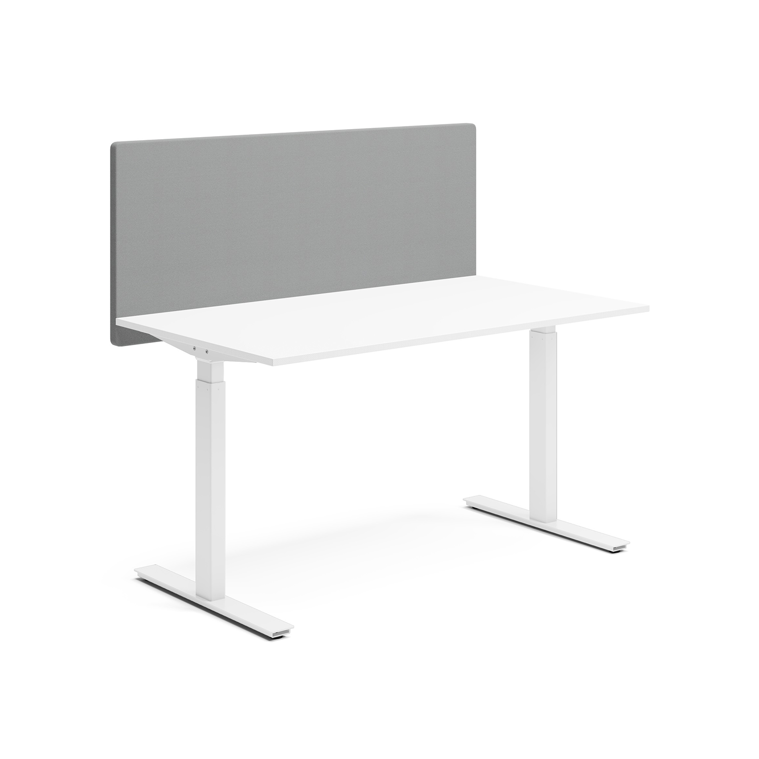 Bordsskärm Lanab Group Alma Grå/Silver, 140x60 cm