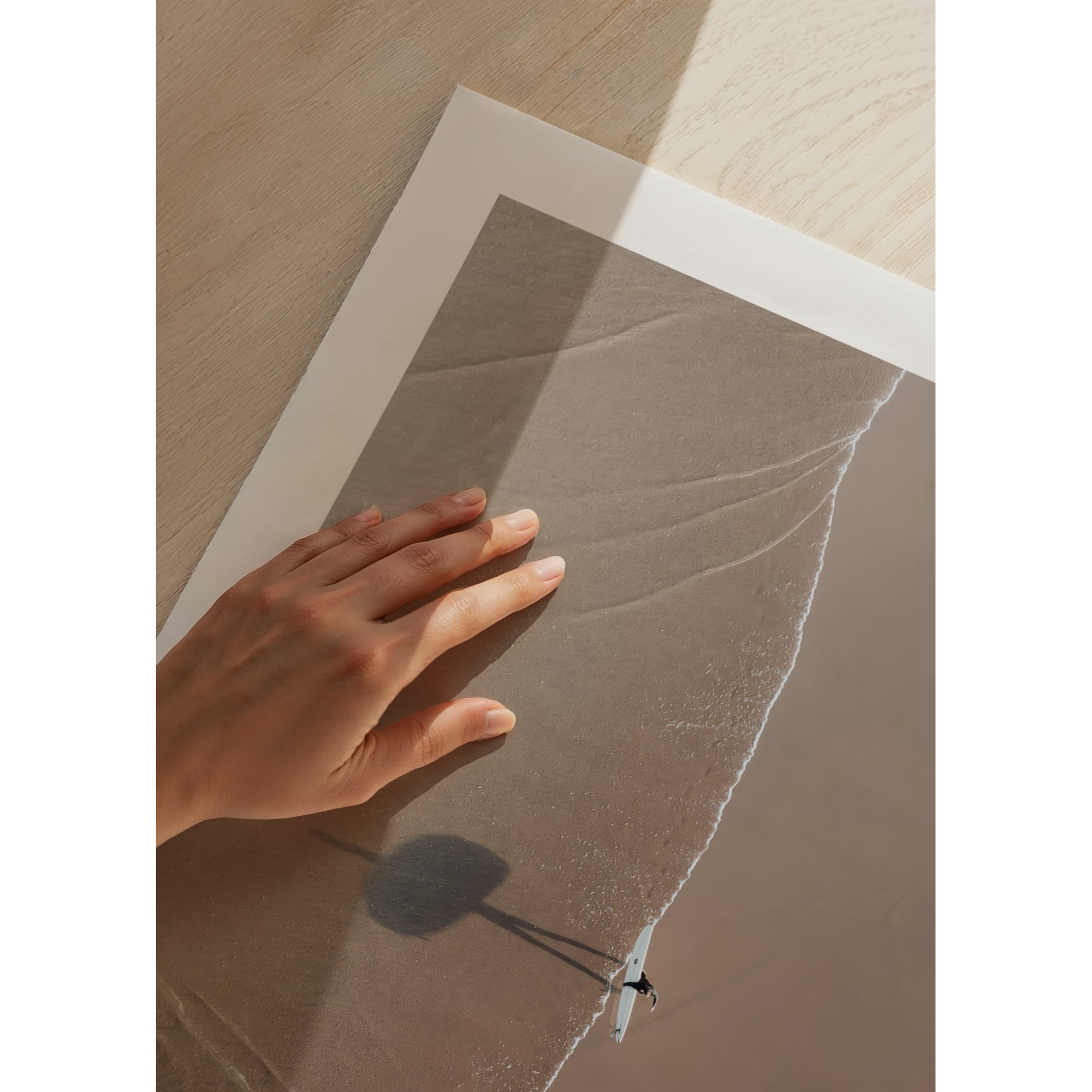 Poster Gallerix Surfer Drone View